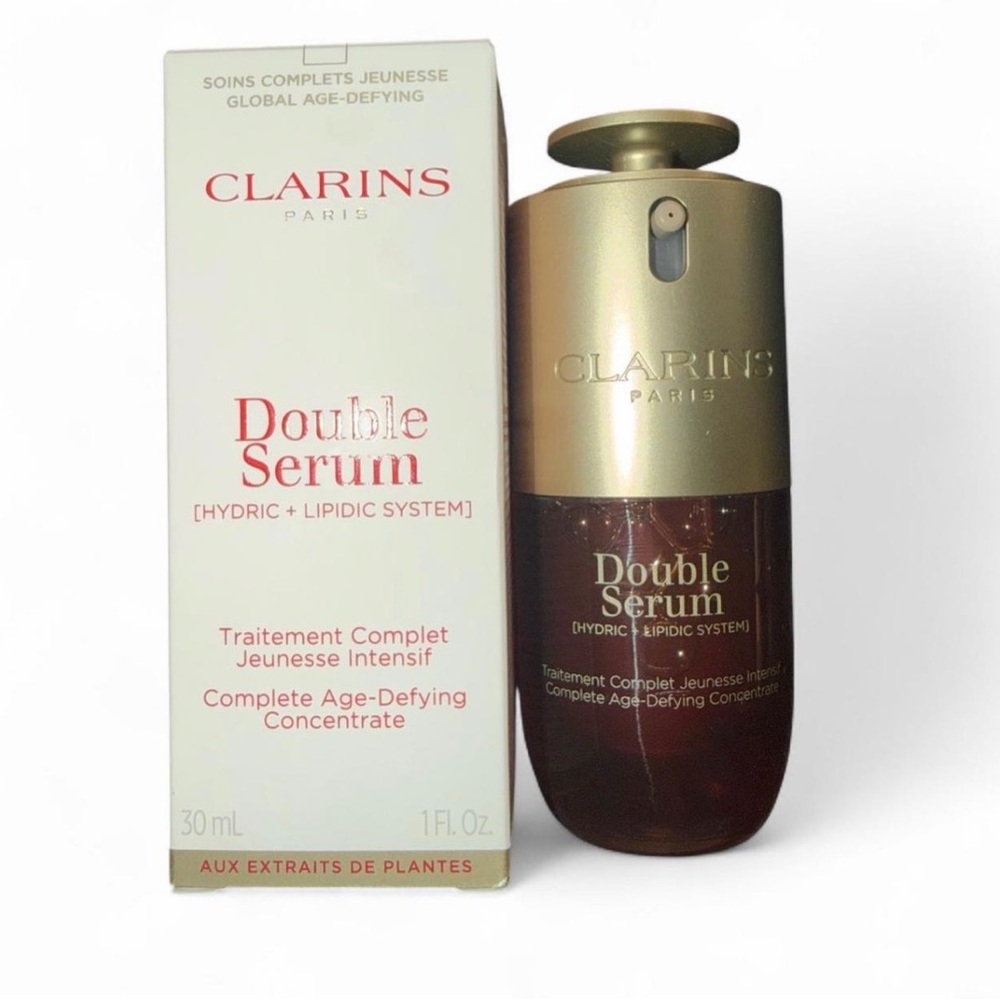 Clarins Double Serum 1 oz Anti Aging Firming Serum NEW In Box - Picture 6 of 8